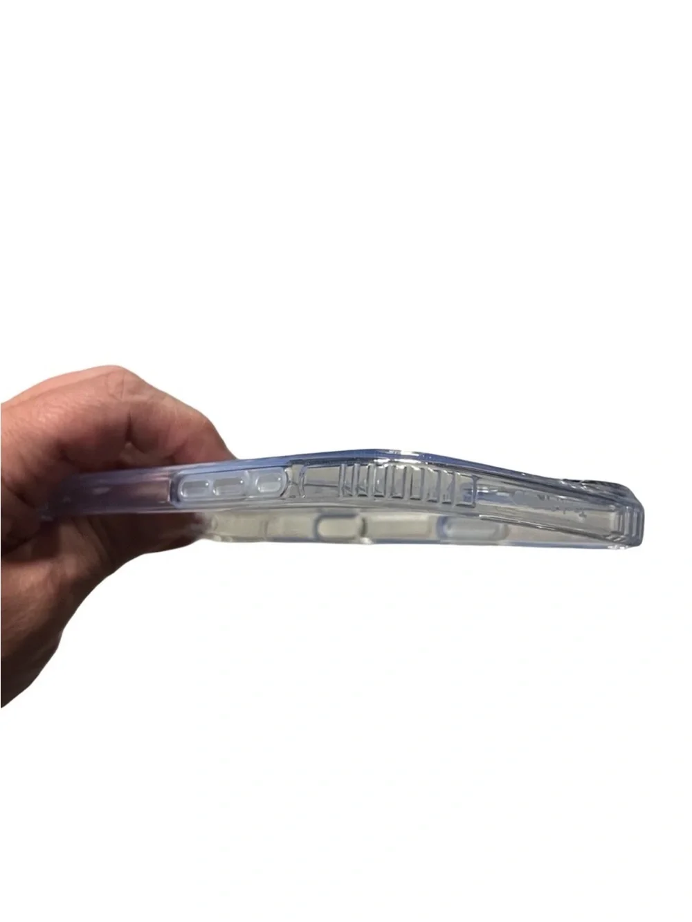 tech21 EvoClear Case for 2024 iPhone Plus - Clear with White Accents